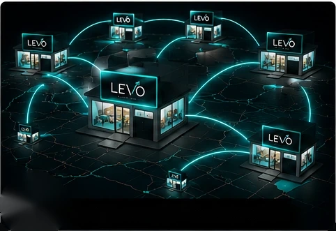 Rede de lojas conectadas pela Levo